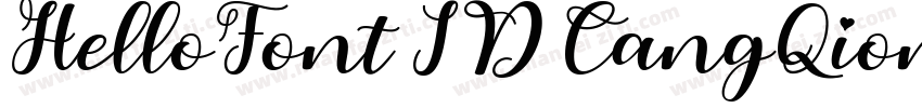 HelloFont ID CangQiongTiquot;字体转换